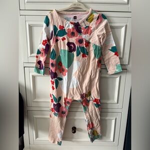 Tea Collection Multicolor Floral Kids Footie